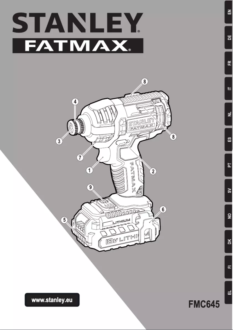 Page 1 of the manual User Manual Stanley FMC645