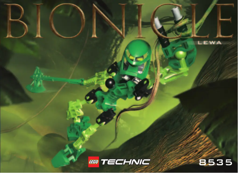 First page image of the manual for Bionicle 8535
