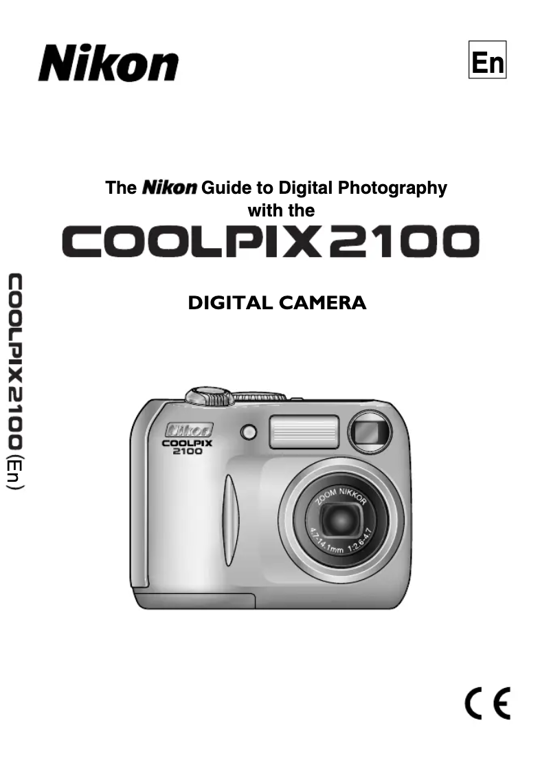 First page image of the manual for Coolpix 2100