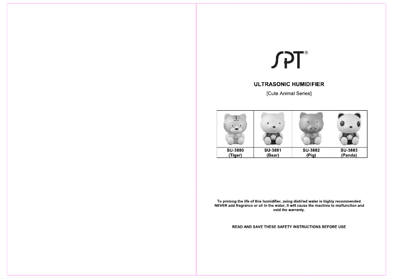 Page 1 of the manual User Manual Sunpentown SU-3883