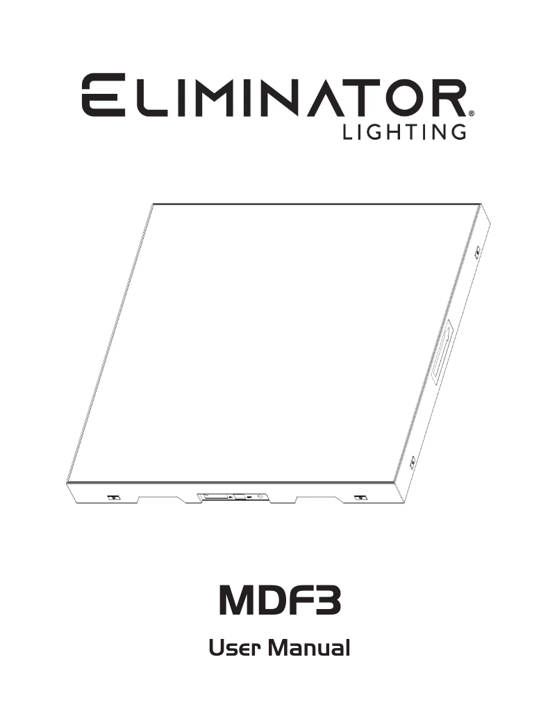 First page image of the manual for MDF3