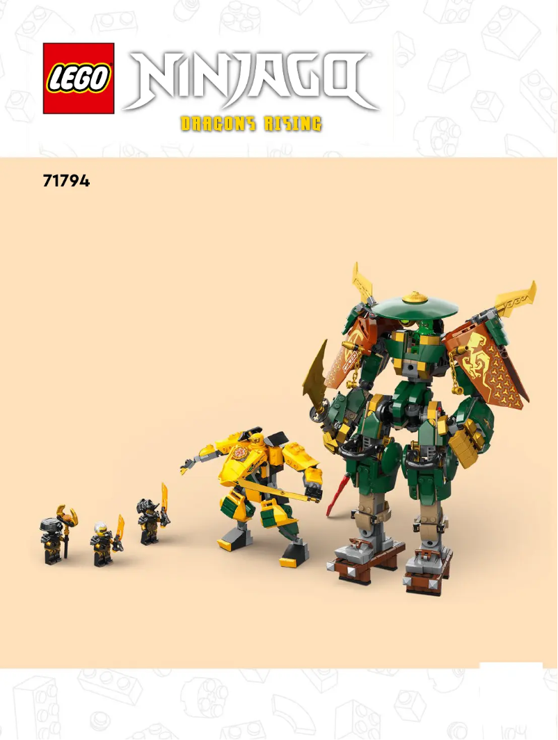 Page 1 of the manual Visual Instructions Lego Ninjago 71794