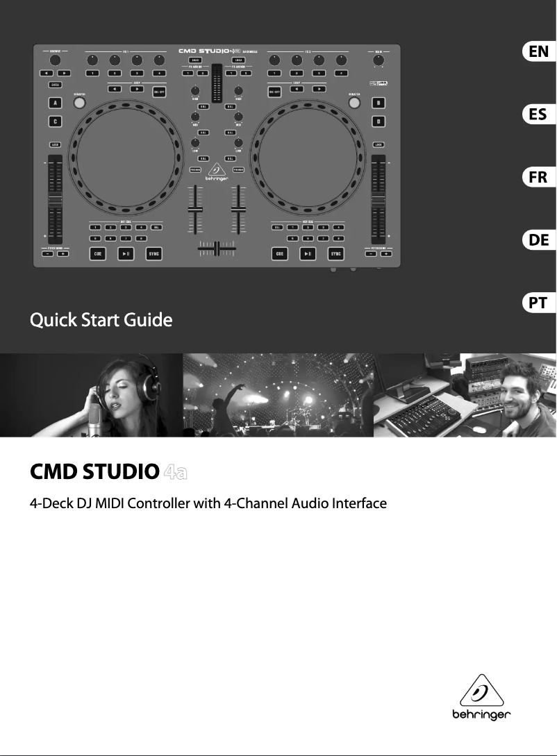 Page 1 of the manual User Manual Behringer CMD STUDIO 4a