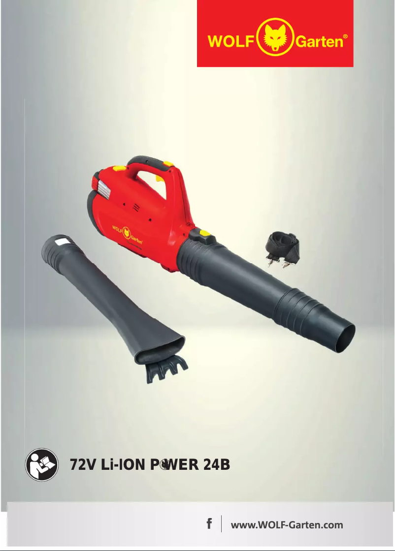 First page image of the manual for 72V Li-ION Power 24B