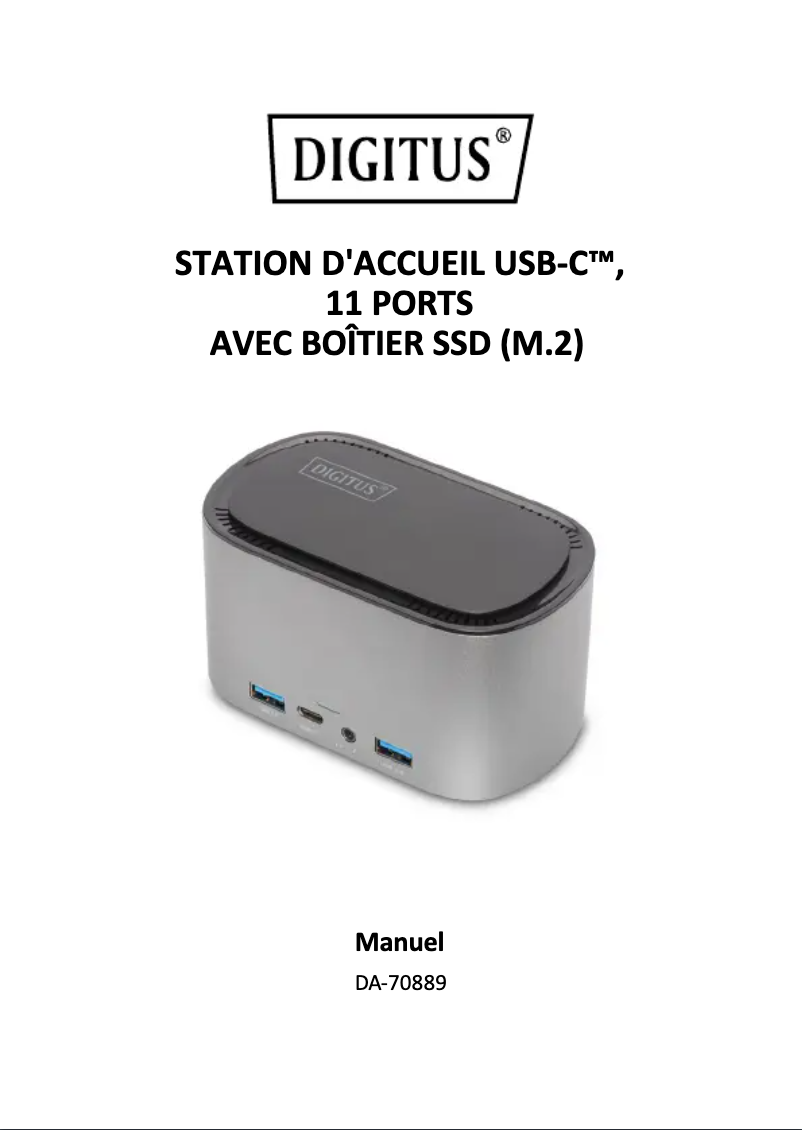 Page 1 of the manual User Manual Digitus DA-70889
