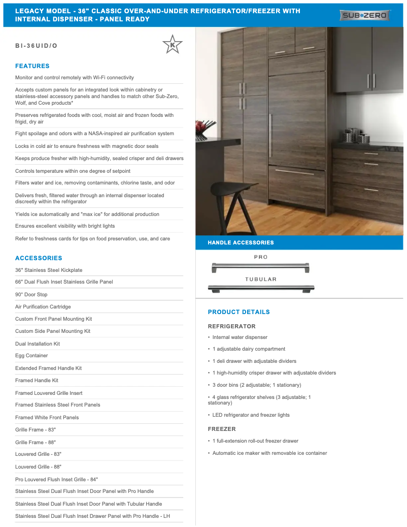 First page image of the manual for BI-36UIO