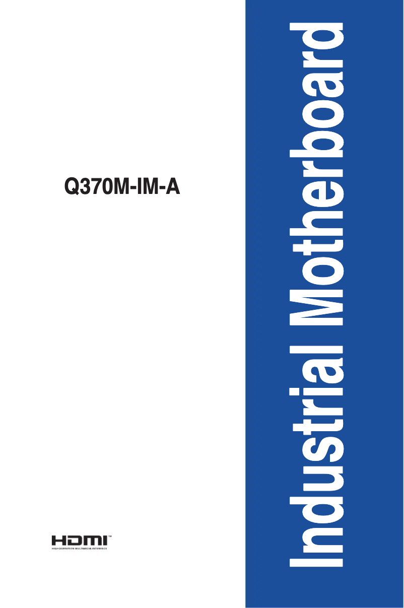 Page 1 of the manual User Manual Asus Q370I-IM-A