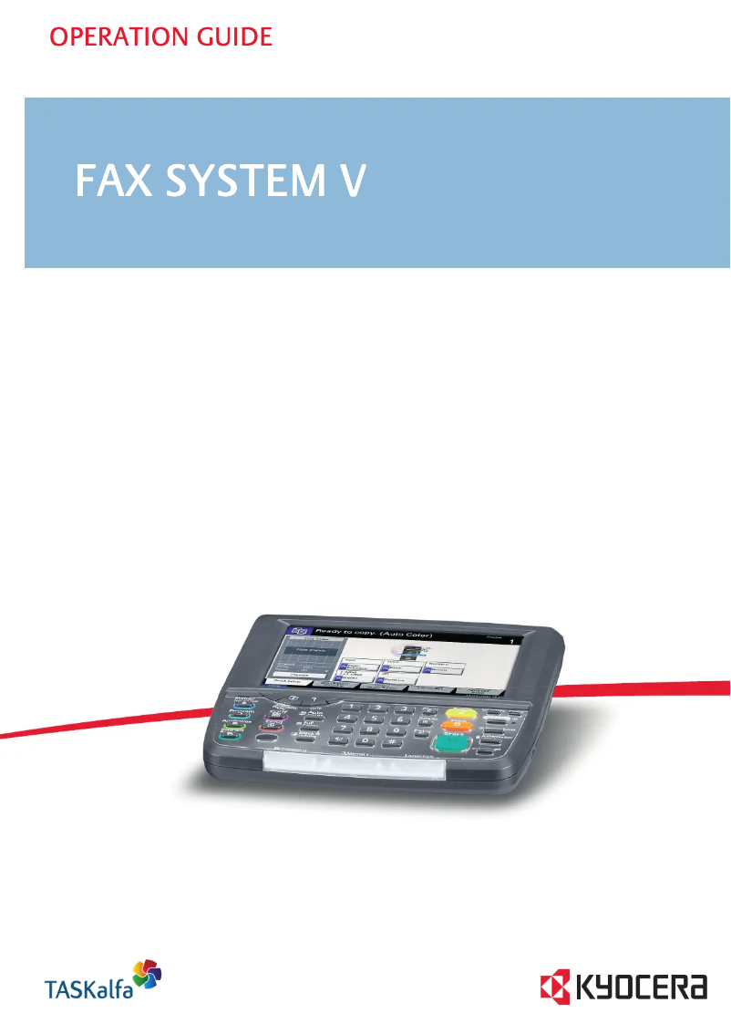 First page image of the manual for TASKalfa 6500i