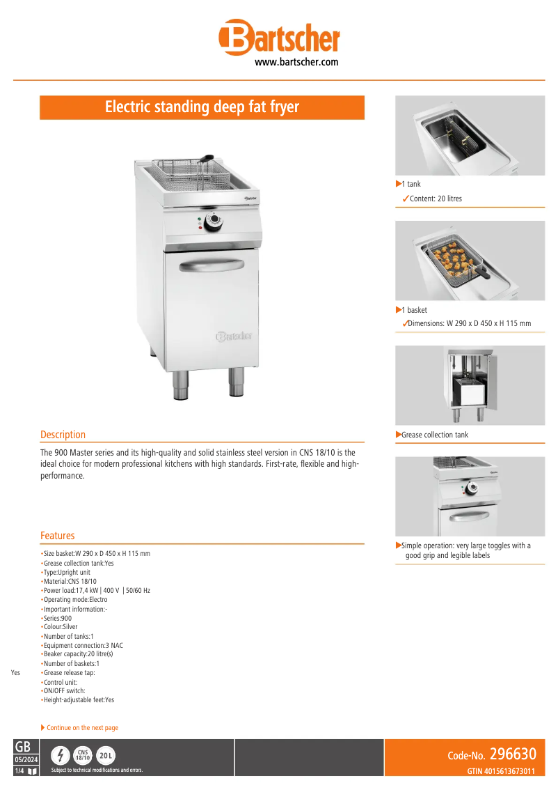 First page image of the manual for 296630