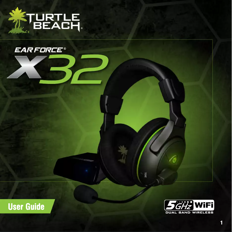 Page 1 of the manual User Manual Turtle Beach Ear Force X32 Xbox 360