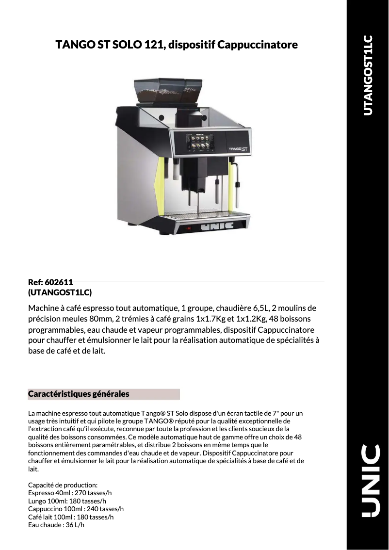 First page image of the manual for Tango Solo ST