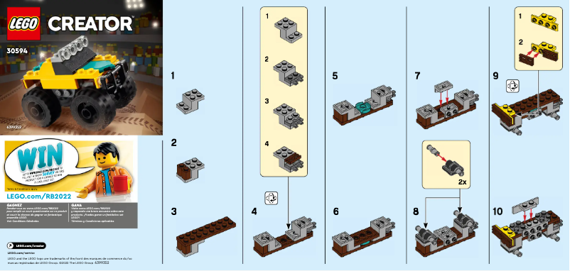 First page image of the manual for Creator 30594