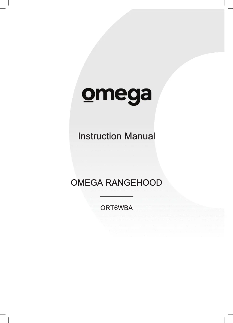 Page 1 of the manual User Manual Omega ORT6WBA