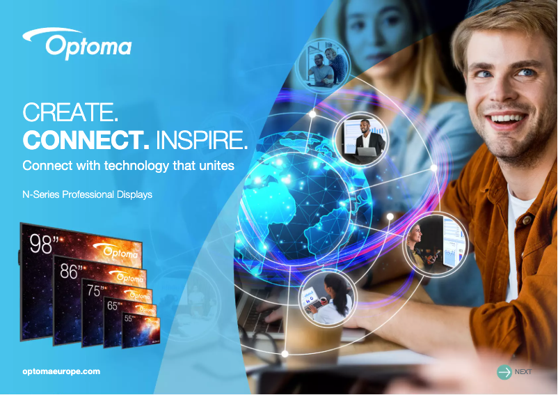 Page 1 of the manual Brochure Optoma N3651K