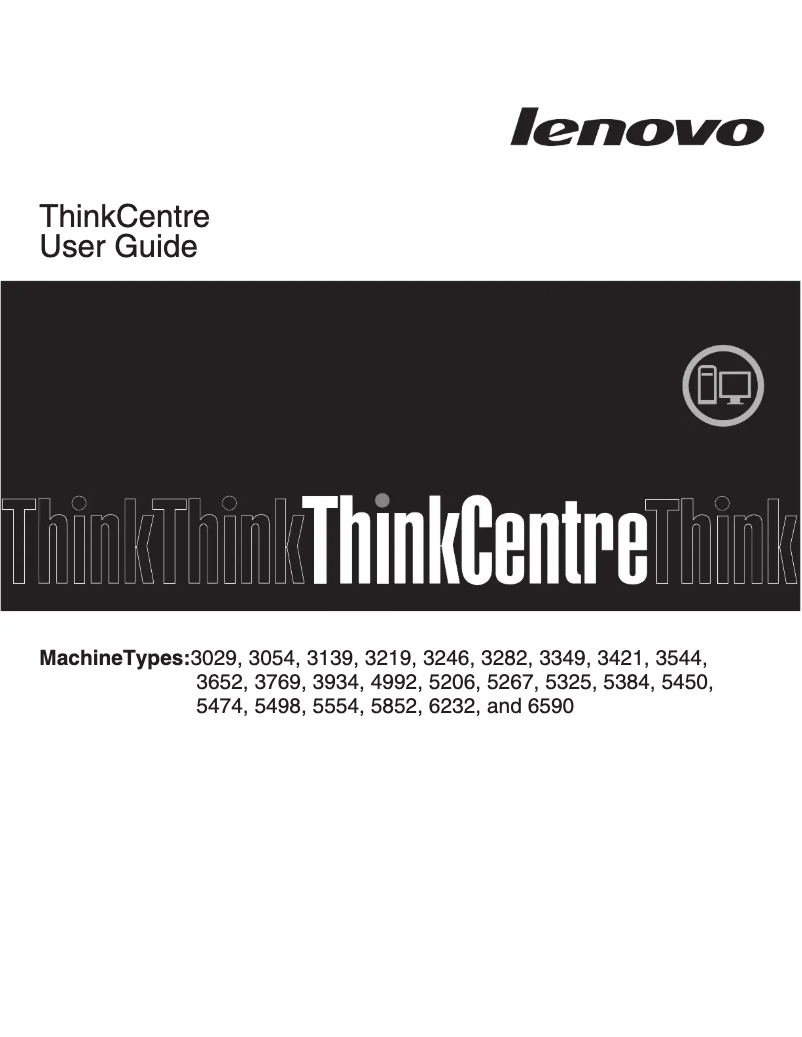 Page 1 of the manual User Manual Lenovo ThinkCentre M90