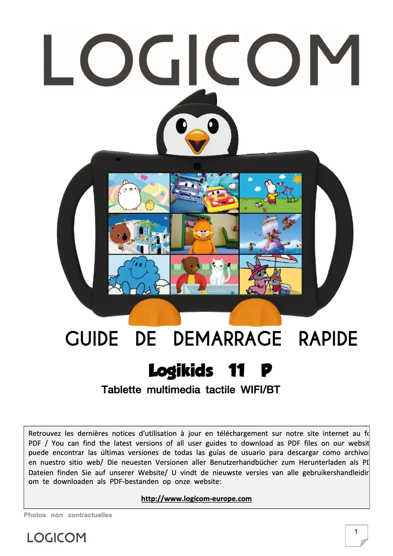 First page image of the manual for LOGIKIDS 11 P