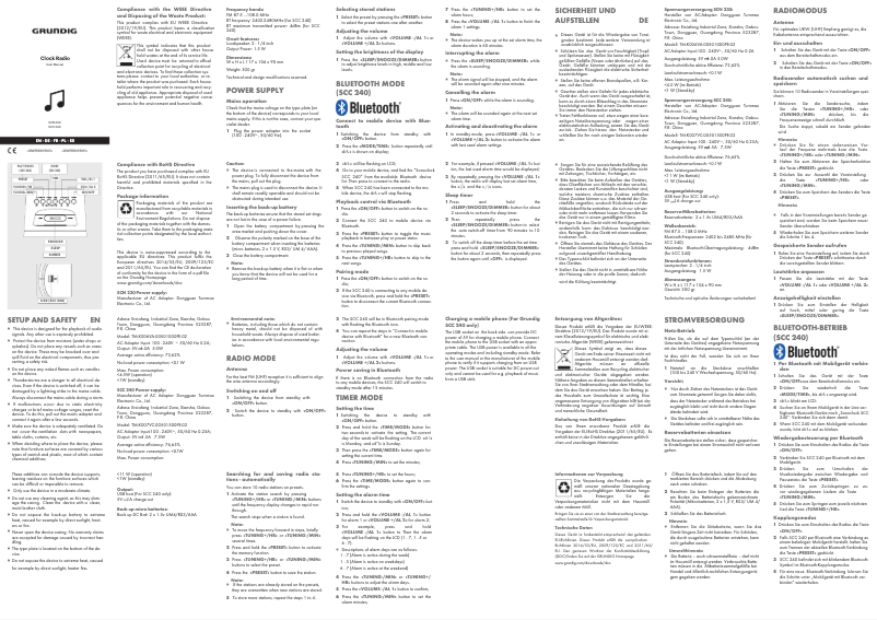 First page image of the manual for SCN 230