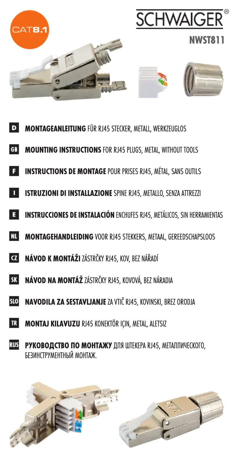 Page 1 of the manual User Manual Schwaiger NWST811