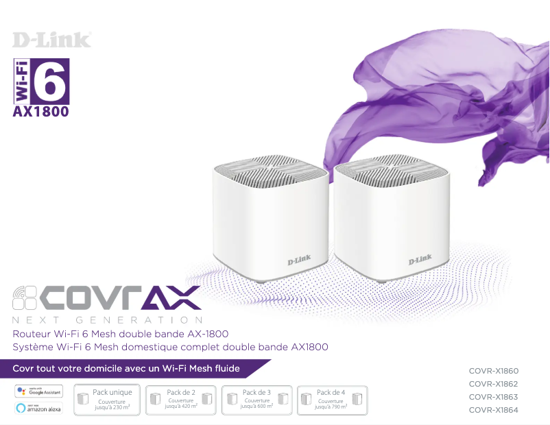 First page image of the manual for COVR-X1862