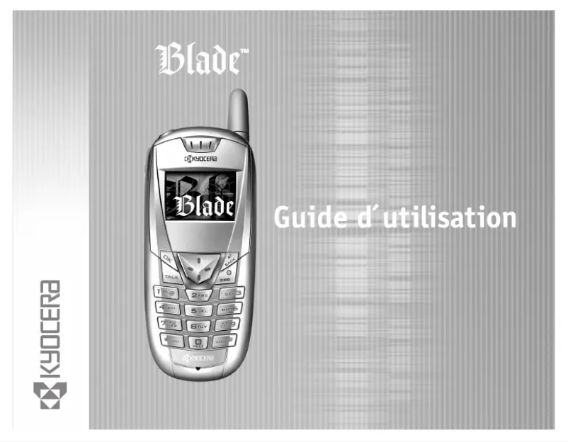 First page image of the manual for Blade