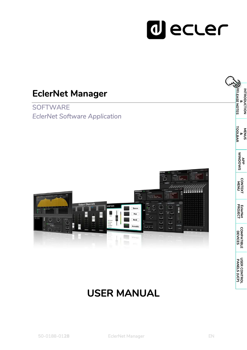 First page image of the manual for EclerNet Manager