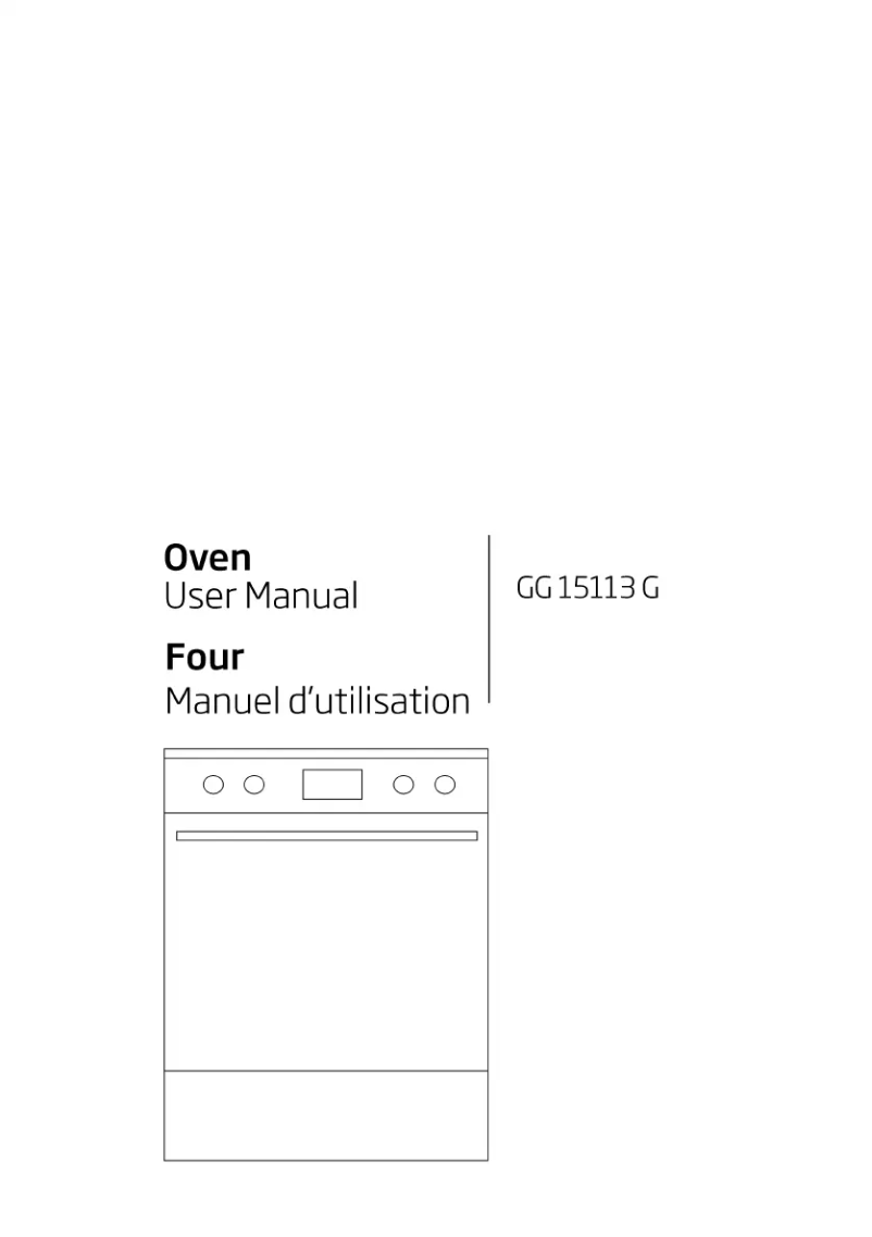Page 1 of the manual User Manual Beko GG 15113 GX