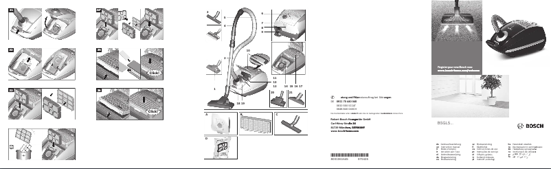 First page image of the manual for BSGL52202