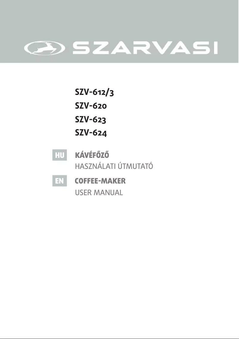 Page 1 of the manual User Manual Szarvasi SZV-624