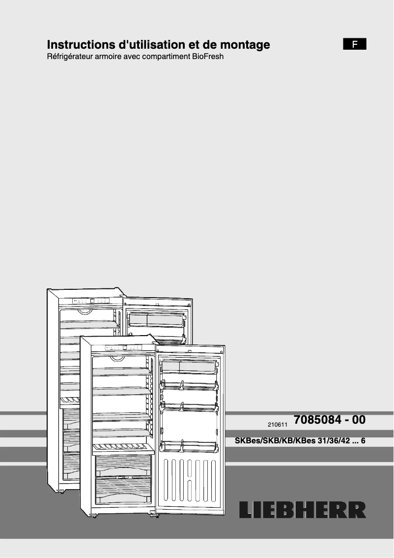 Page 1 of the manual User Manual Liebherr SKBES 4210