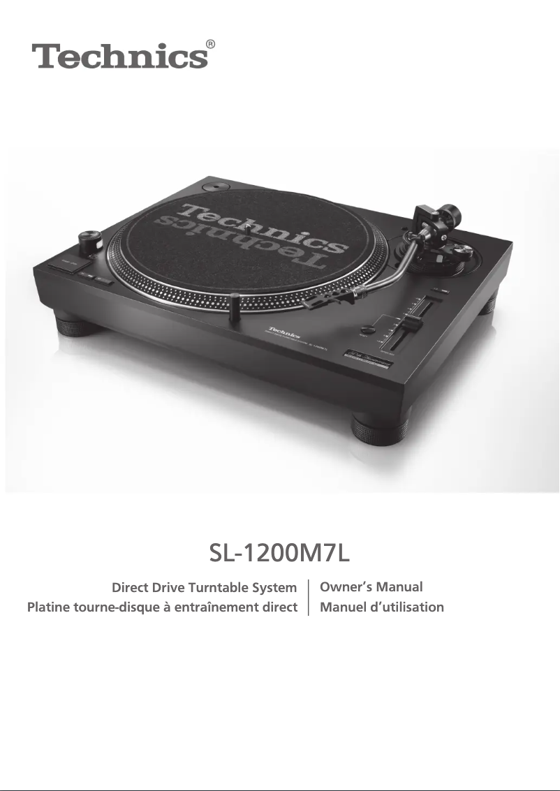First page image of the manual for SL-1200M7L
