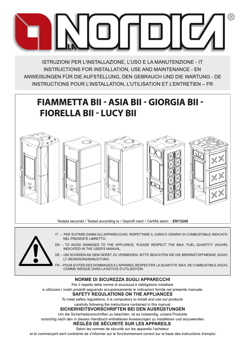 First page image of the manual for Asia BII