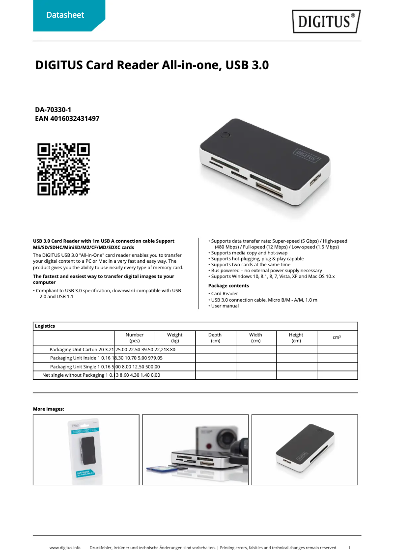First page image of the manual for DA-70330-1