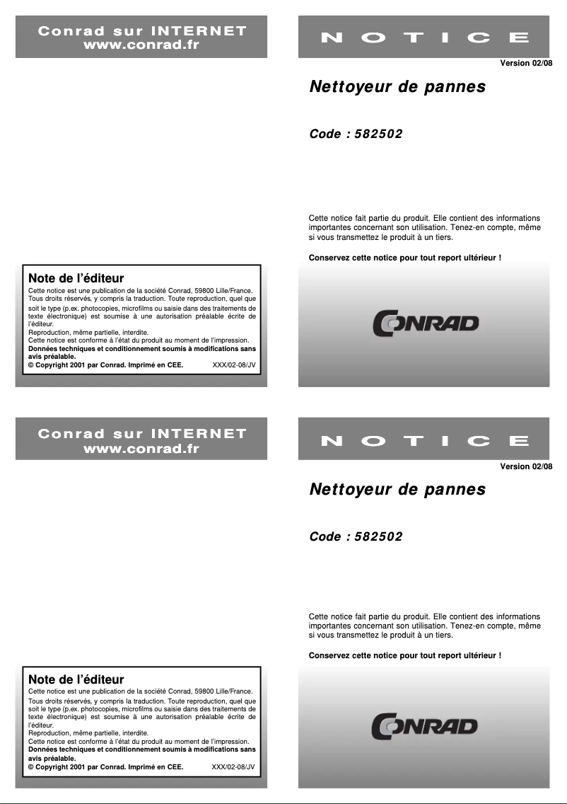 First page image of the manual for WDC