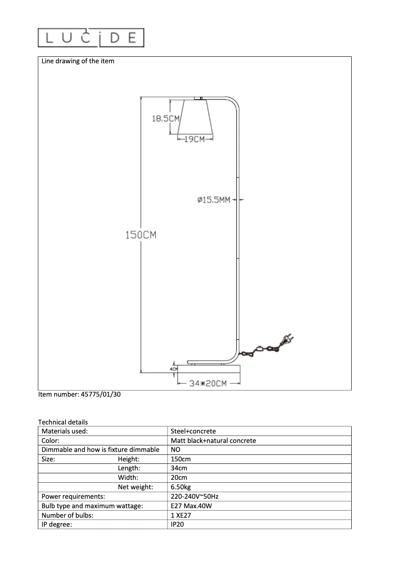 First page image of the manual for Cona