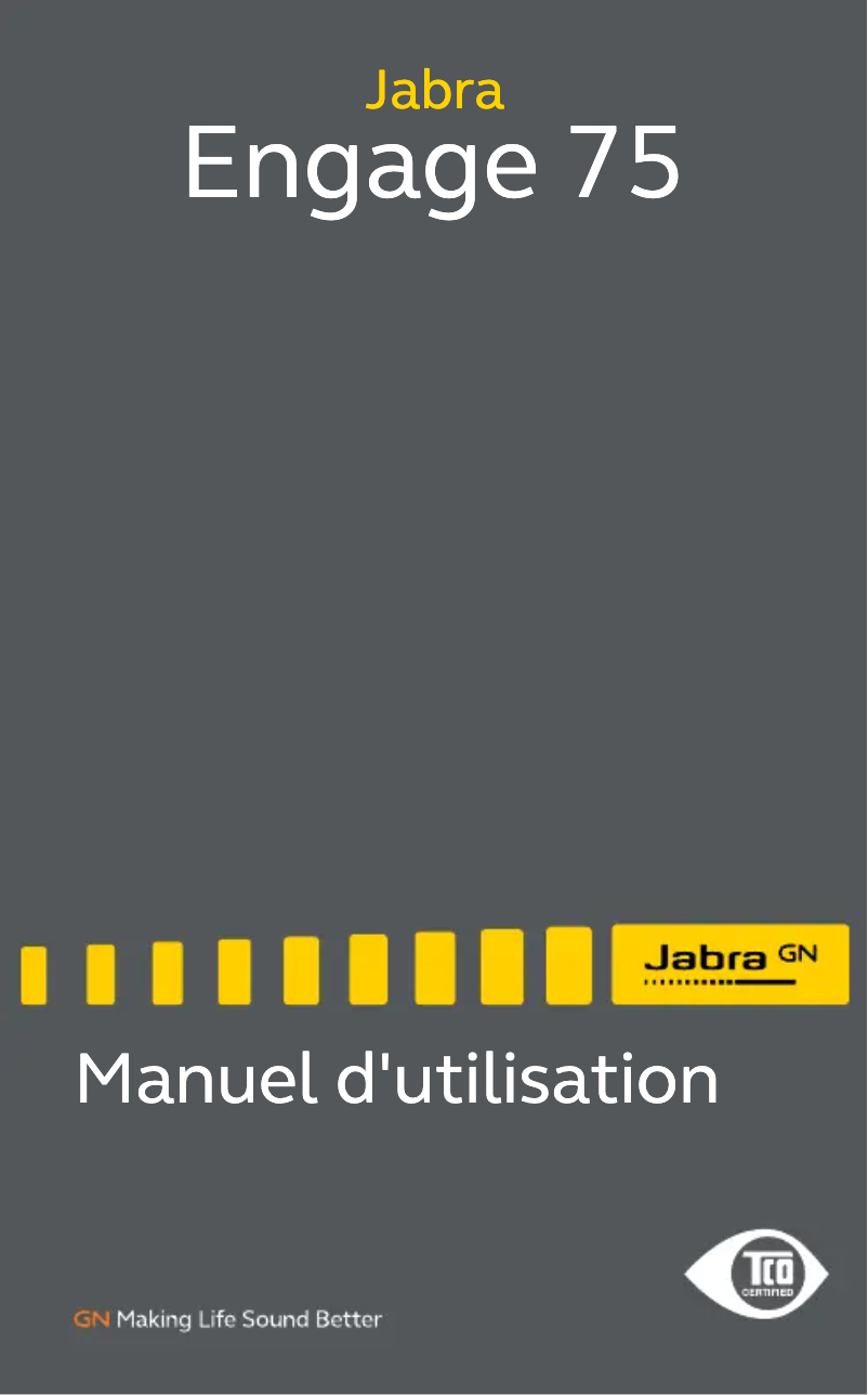 Page 1 of the manual User Manual Jabra Engage 75