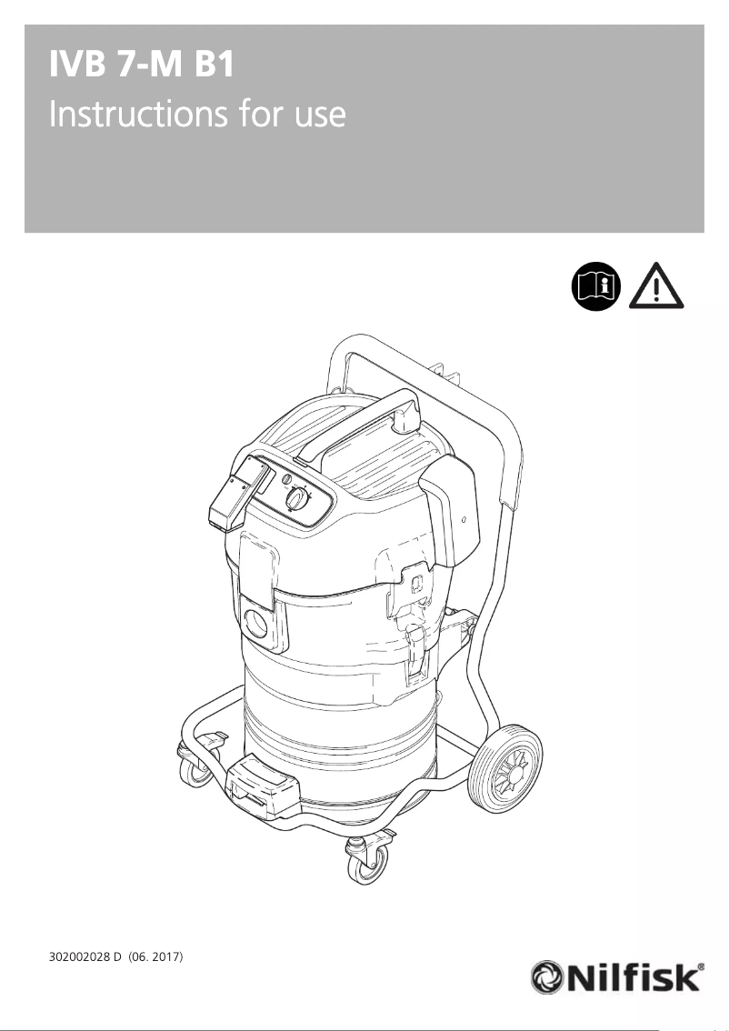 Page 1 of the manual User Manual Nilfisk IVB 7-M B1