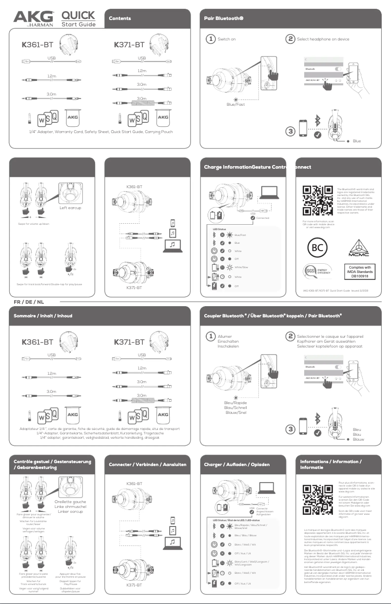 First page image of the manual for K371