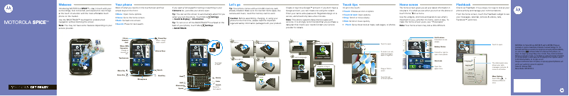 First page image of the manual for Spice XT300