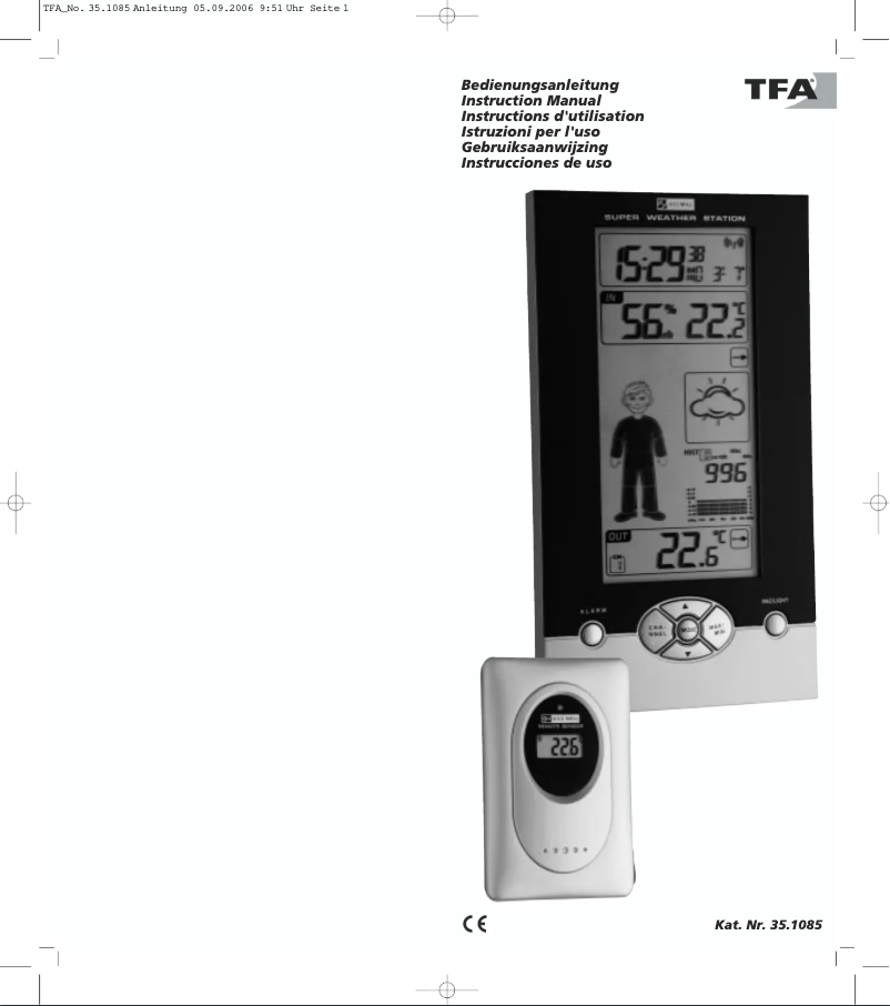 First page image of the manual for 35.1085