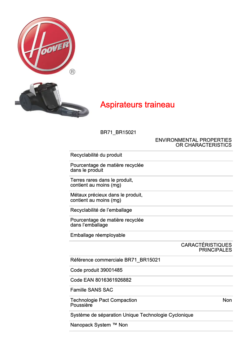 First page image of the manual for Breeze BR71_BR15021