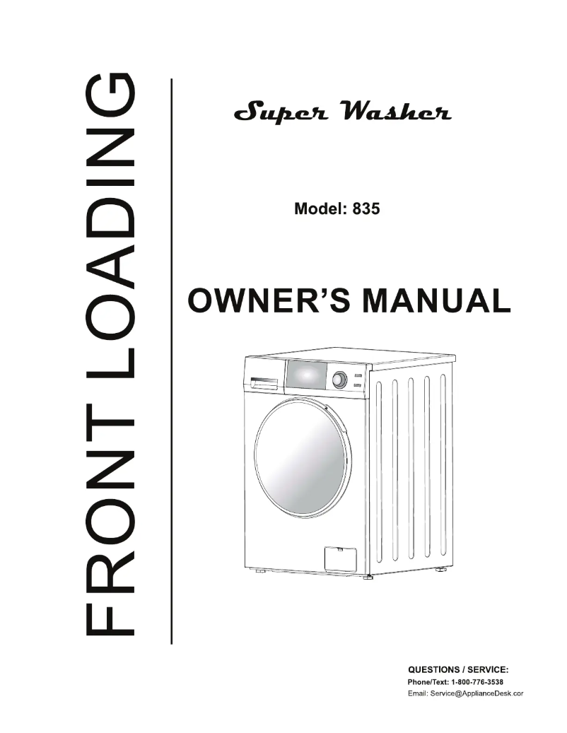 Page 1 of the manual User Manual Equator EW835ED880