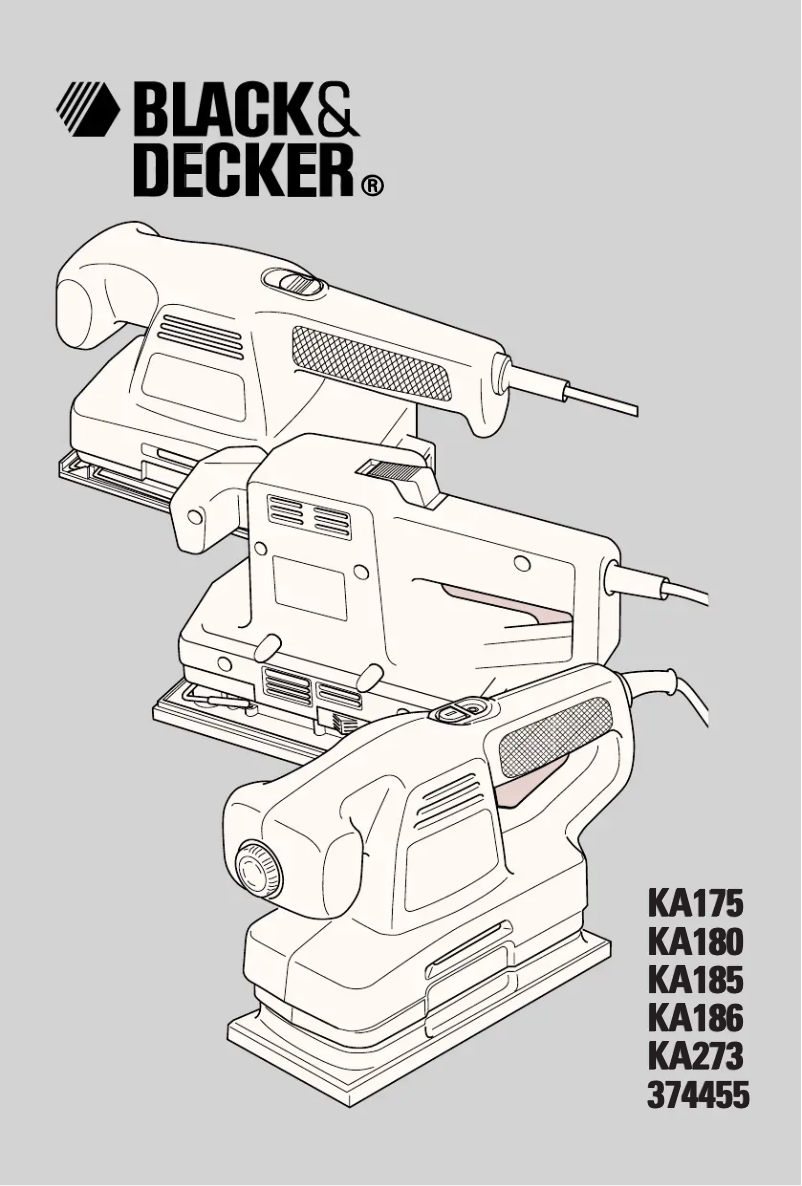 Page 1 of the manual User Manual Black & Decker 374455