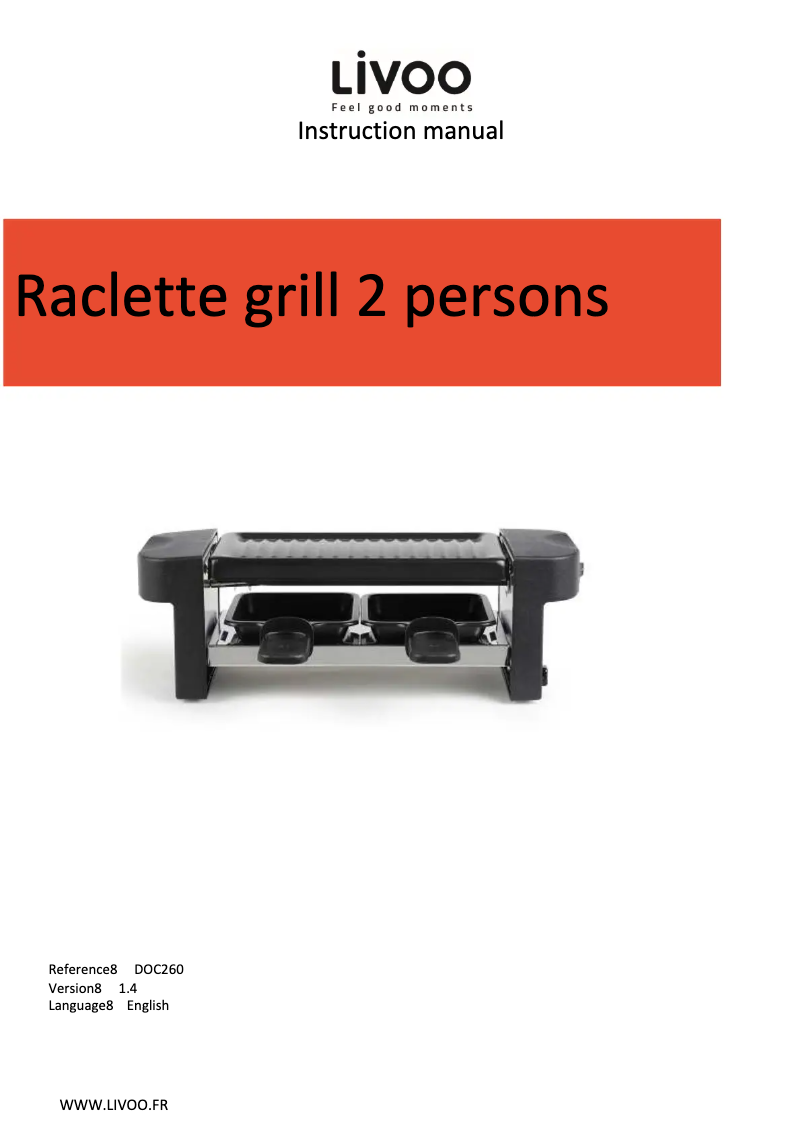 First page image of the manual for DOC260