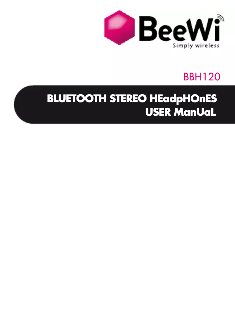 First page image of the manual for BBH12