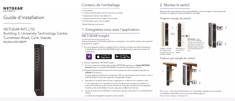 First page image of the manual for GSS108EPP