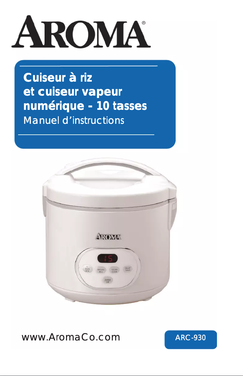 Page 1 of the manual User Manual Aroma ARC-930