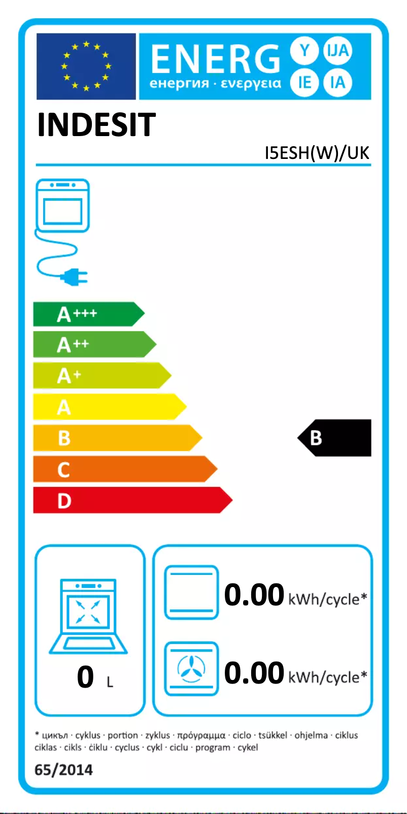 First page image of the manual for I5ESHWUK