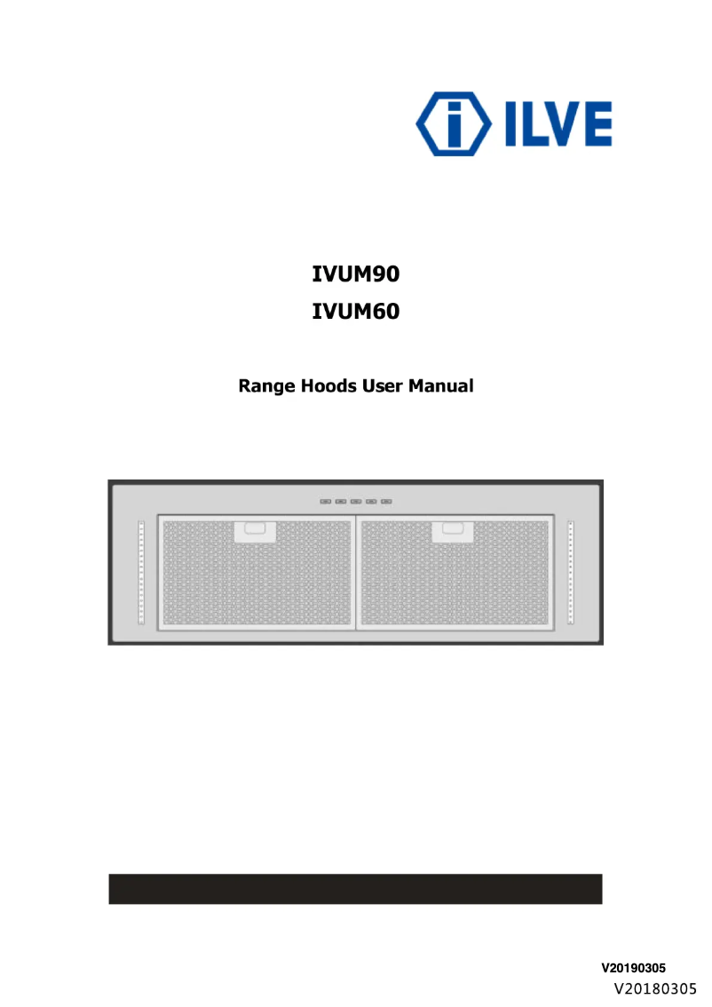 First page image of the manual for IVUM60X