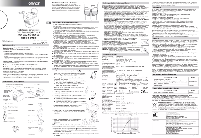 Page 1 de la notice Manuel utilisateur Omron X101 Easy NE-C101-EO