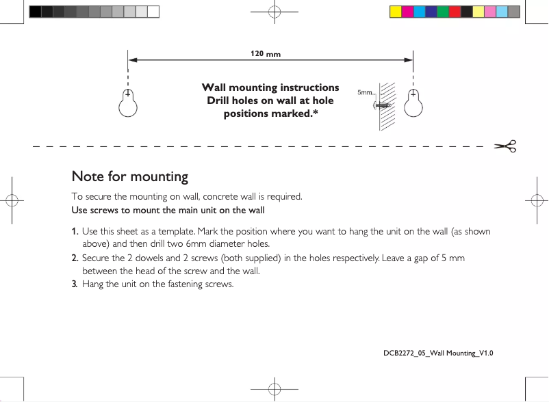 Page 1 of the manual User Manual Philips DCB2272